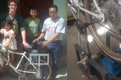 aos-24-anos,-estudante-de-engenharia-transformou-uma-bicicleta-comum,-uma-bomba-eletrica-jogada-fora-e-pedacos-de-pneus-numa-maquina-sem-combustivel-capaz-de-mover-40-litros-de-agua-por-minuto-e-empurra-la-a-26-metros-de-altura,-ajudando-agricultores-a-de