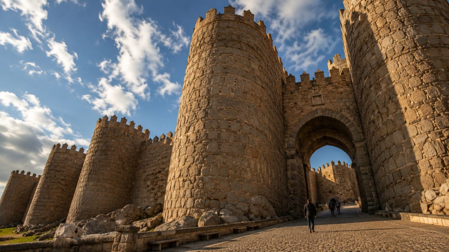 muralha-colossal-cerca-cidade-medieval-com-2,5-km,-82-torres-e-nove-portas-quase-intactas-ha-quase-mil-anos,-permitindo-caminhada-de-1,7-km-sobre-a-fortificacao-que-revela-um-dos-cenarios-mais-preservados-da-espanha