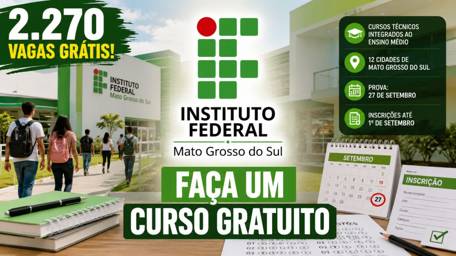 instituto-federal-convoca-estudantes-para-disputar-2,2-mil-vagas-gratuitas-em-cursos-tecnicos-integrados-ao-ensino-medio-em-12-cidades
