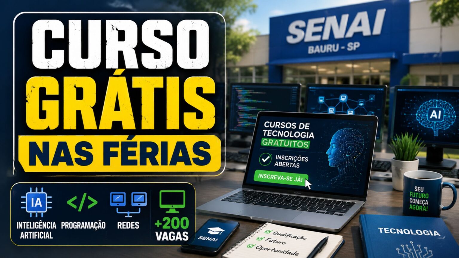 senai-convoca-interessados-para-vagas-gratuitas-em-cursos-de-tecnologia-nas-ferias-escolares,-com-oportunidades-em-inteligencia-artificial,-programacao-e-redes