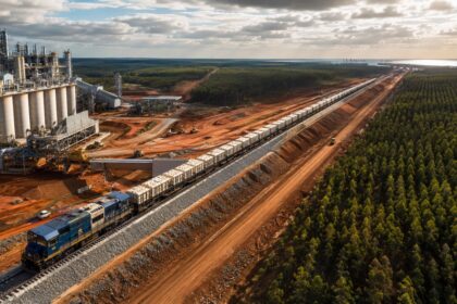 maior-fabrica-de-celulose-do-planeta,-cravada-no-mato-grosso-do-sul,-vai-rasgar-47-quilometros-de-ferrovia-propria-para-arrastar-3,5-milhoes-de-toneladas-por-ano-da-terra-do-eucalipto-ate-o-porto-de-santos,-rumo-ao-atlantico