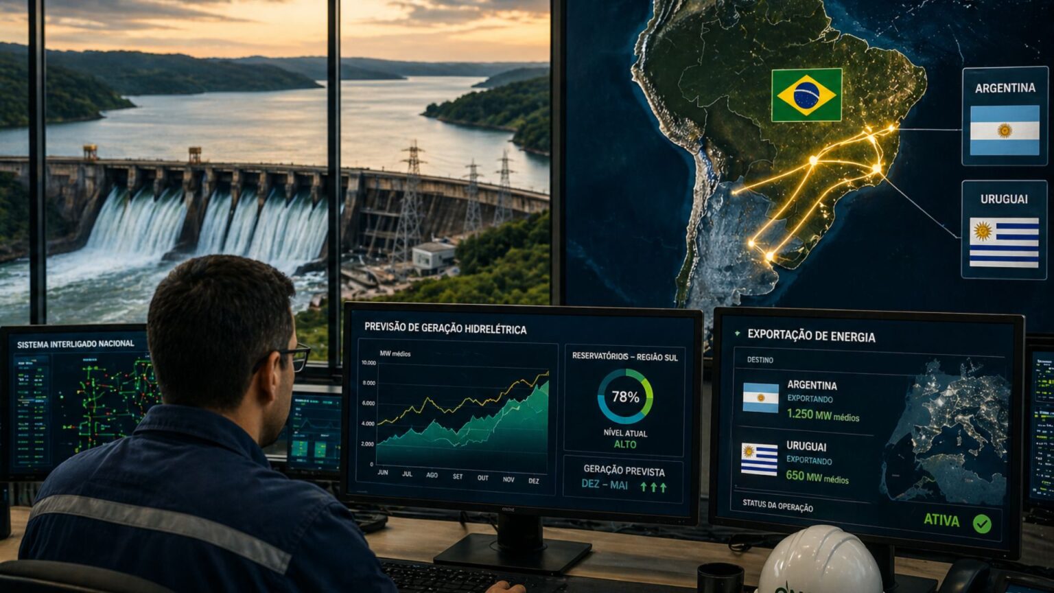 brasil-quer-vender-energia-para-argentina-e-uruguai-antes-mesmo-da-geracao-usando-vertimento-turbinavel-antecipado,-estrategia-que-pode-evitar-desperdicios,-aliviar-sobreoferta-e-ja-movimentou-r$-788,2-milhoes-no-setor-eletrico