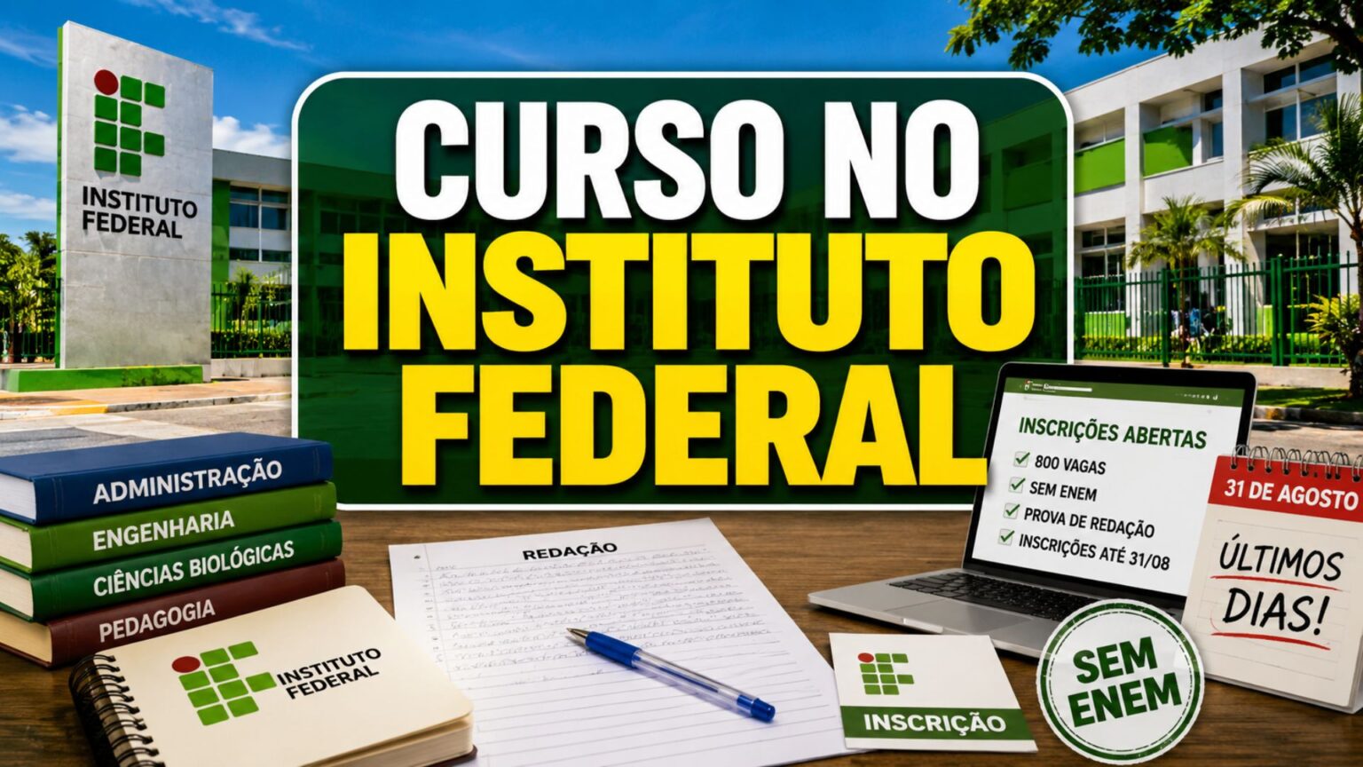 entre-na-faculdade-sem-precisar-do-enem:-instituto-federal-abre-800-vagas-gratuitas,-seleciona-candidatos-apenas-por-redacao,-oferece-cursos-superiores-em-16-campi-e-recebe-inscricoes-ate-agosto