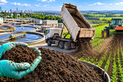 lodo-de-esgoto-que-iria-para-aterros-sanitarios,-aumentaria-custos-urbanos-e-desperdicaria-nutrientes-passa-por-tratamento,-vira-biossolido-e-volta-ao-solo-como-fertilizante-e-condicionador-agricola,-em-um-volume-equivalente-ao-peso-de-cerca-de-238-mil-ca