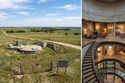 antigo-silo-de-missil-da-guerra-fria-surge-a-venda-no-kansas-com-18-acres,-acesso-cercado-por-arame-farpado,-estruturas-subterraneas-de-concreto-e-interior-surpreendente-maior-que-muitos-imoveis-tradicionais