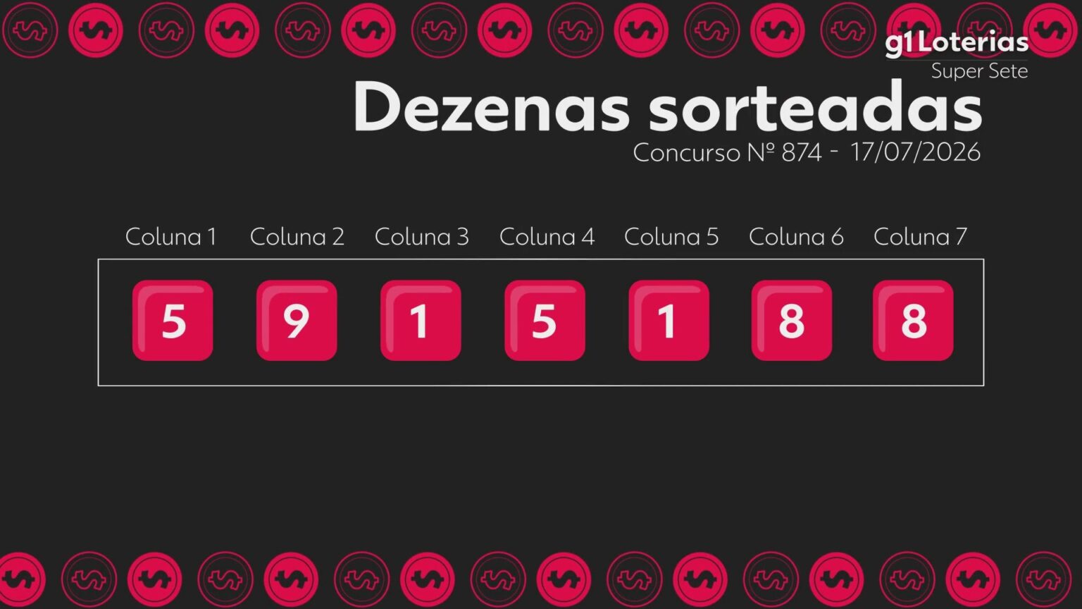 super-sete-hoje:-resultado-do-concurso-874-e-numeros-sorteados-|-g1
