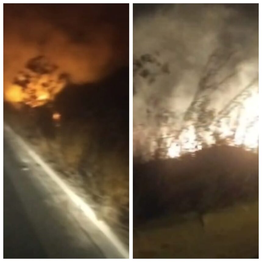 incendio-as-margens-da-br-251-deixa-transito-em-meia-pista-e-mobiliza-bombeiros-|-g1