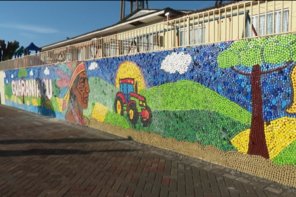 professor-une-comunidade-e-monta-mosaico-com-150-mil-tampinhas-no-pr-|-g1
